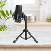 Suport portabil pentru microfon Suport de masă cu trepied de birou Suport pentru microfon reglabil Suport pentru clemă pentru microfon Suport ușor