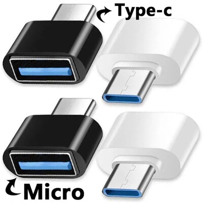 1/5 τεμ. Τύπος C σε USB OTG Adapter 2.0 Micro Usb Phone Adapter Usbc Smartphone Laptops to Usb Mouse Gamepad Flash Disk Otg Plug