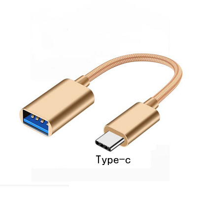 2 u 1 USB 3.0 OTG adapterski kabel za Samsung najlonsku pletenicu Micro USB Type C adapter za sinkronizaciju podataka za Huawei za MacBook Type-C OTG