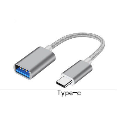2 u 1 USB 3.0 OTG adapterski kabel za Samsung najlonsku pletenicu Micro USB Type C adapter za sinkronizaciju podataka za Huawei za MacBook Type-C OTG