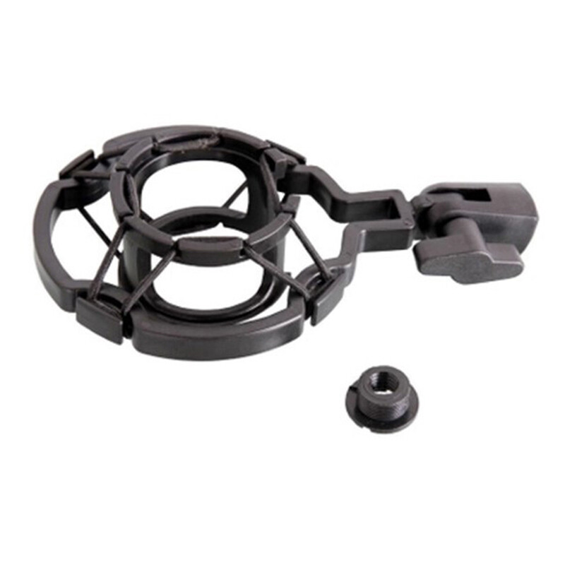 Universalus kondensatoriaus mikrofonas, atsparus smūgiams, įrašymo studijos laikiklis, plastikinis rėmas