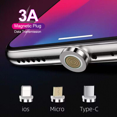 Conector magnetic rapid 5 buc. Cap adaptor conector magnetic Micro USB tip C IOS pentru cablu de încărcare magnetic Cablu de încărcare