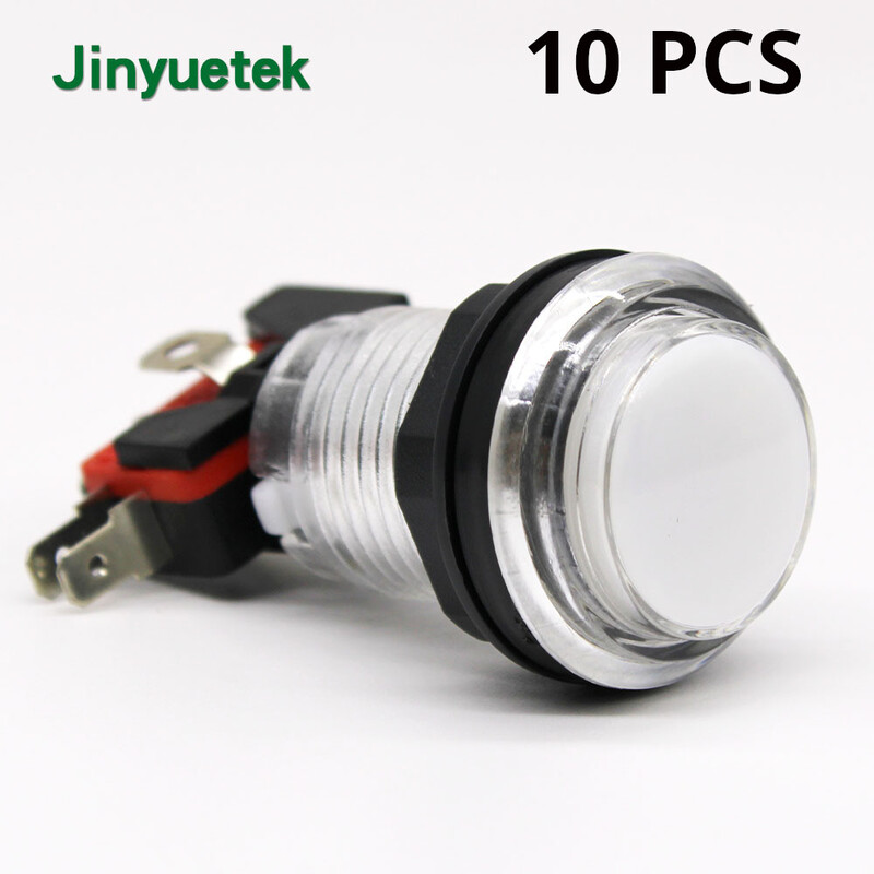 32 mm mažas apvalus mygtukas su apšvietimu žaidimų konsolės arkados mygtuko jungiklio paleidimo iš naujo nustatymo mygtuko gamintojas