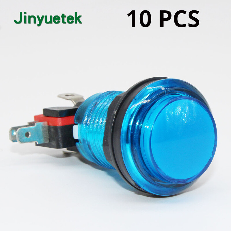 32 mm mažas apvalus mygtukas su apšvietimu žaidimų konsolės arkados mygtuko jungiklio paleidimo iš naujo nustatymo mygtuko gamintojas