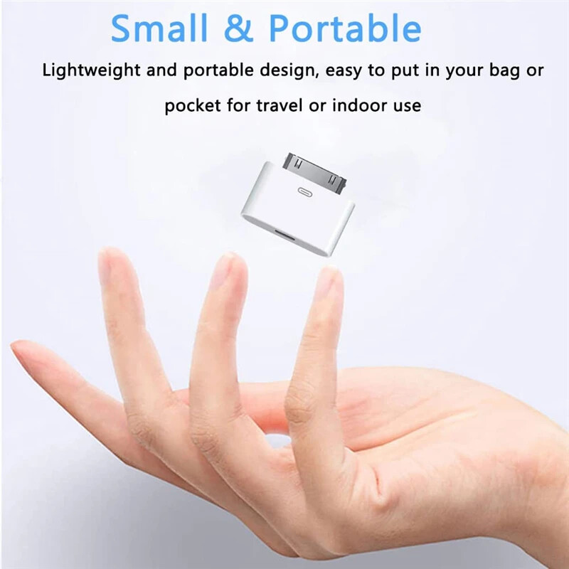 Osvjetljenje na 30-pinski adapter, 8-pinski muški na 30-pinski ženski konverter za sinkronizaciju punjenja za iPhone 4 4S IPad 2 3 IPod Touch kabel punjača