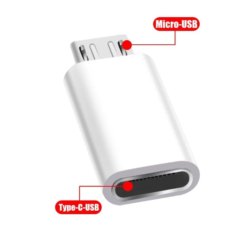 Адаптер за телефон тип C женски към микро USB мъжки OTG конвертор за MacBook таблет лаптоп Samsung микро към USB C конектор приемник