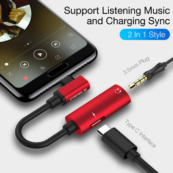 USB Type C към 3,5 mm AUX жак OTG адаптер за Huawei P30 Pro Xiaomi Mi 9 8 Se Oneplus 7 Pro Audio USB C адаптер кабел слушалки