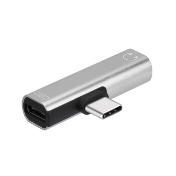 2в1 USB C към AUX 3,5 мм аудио кабел PD60W Кабел за бързо зареждане тип C до 3,5 мм Aux кабел за слушалки Xiaomi Redmi Samsung Huawei