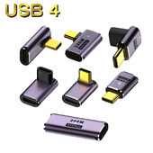 UGOURD USB4 OTG Tip C To C Thunderbolt3 Adapter produžnog kabela L stil muški na ženski na ženski za telefon prijenosno računalo 40Gbps