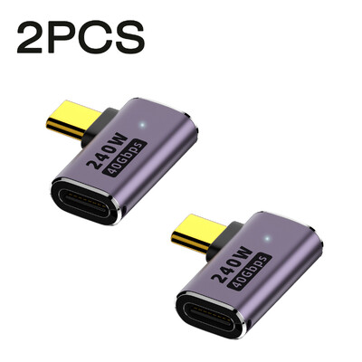 UGOURD USB4 OTG Tip C To C Thunderbolt3 Adapter produžnog kabela L stil muški na ženski na ženski za telefon prijenosno računalo 40Gbps