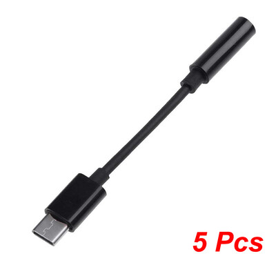 USB тип C към 3,5 mm Aux адаптерен кабел Type-c 3,5 жак аудио кабел за Xiaomi Redmi Poco Huawei HiFi 3,5 mm слушалки OTG конектор