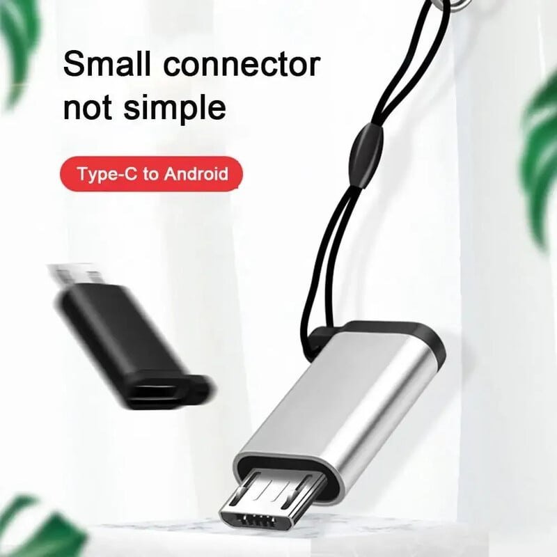 „Micro USB“ prie C tipo adapterio „Mini USB“ į „USB C“ 480Mbps greito duomenų įkrovimo jungtis USBC į „Lightning“ adapterį, skirtą „iPhone Android“