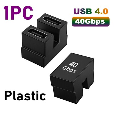 USB 4.0 OTG 40Gbps 8K C-tüüpi 90-kraadine adapter PD 100W 5A USB C-tüüpi C kiirlaadimiskonverter USB C-andmeadapter sülearvutitele