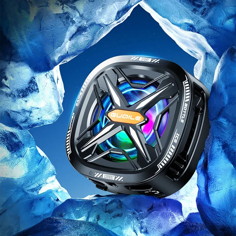 15w Kontrola s tri brzine Snažno hlađenje FS05 Poluvodič Radijator mobilnog telefona Hladnjak Ventilator Digitalni zaslon Magnetska stražnja stezaljka