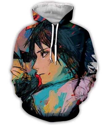 Ανδρικό φούτερ Naruto 3D Digital Print Anime Hoodie Cartoon εξωτερικού εμπορίου