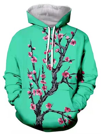 Ανδρικό φούτερ Naruto 3D Digital Print Anime Hoodie Cartoon εξωτερικού εμπορίου