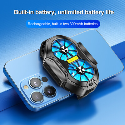 Dvostruki ventilator radijator mobilnog telefona Hladnjak telefona za hlađenje mobitela Hladnjak Ventilator hladnjak mobilnog telefona za dodatke za mobitele