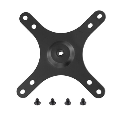 Nešiojamo monitoriaus tvirtinimo kronšteino plokštė VESA 1/4 colio prisukama anga iki 100x100 mm 75x75 mm, M4 varžtų rinkinio sieninis laikiklis