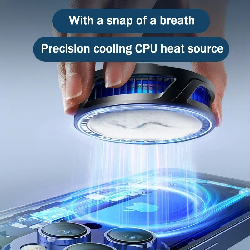 15 W magnetski/pozadinska kopča 2 u 1 poluvodički ledeni rashladni radijator koji se može zamrznuti SL25 Ljetni hladnjak za mobilne telefone PUBG