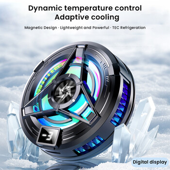 Universal Magnetic Cooler Mobile Phone for iPhone 15 Pro Max Xiaomi 14 Samsung POCO Oneplus Digital Display Cooling Cooling Cooling Fan