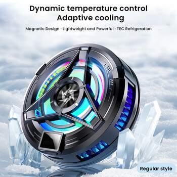 Universal Magnetic Cooler Mobile Phone for iPhone 15 Pro Max Xiaomi 14 Samsung POCO Oneplus Digital Display Cooling Cooling Cooling Fan