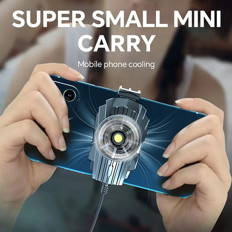 Univerzalni hladnjak za mobilni telefon, mini stražnja kopča, ventilator, radijator, prijenosni uragan hladnjak za iPhone, Samsung, Xiaomi, dodatna oprema