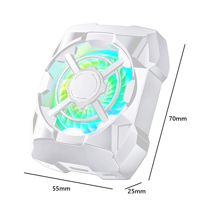 Преносим акумулаторен охладител за телефон Безжичен магнитен безшумен телефон Gaming Cooling Fan Radiator за игра на игри Гледане на видео