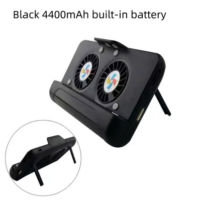 Tip stražnje kopče Ventilatori za hlađenje telefona Radijator za mobitel Hladnjak za stalak Držač s 2200mAh/4400mAh punjivom baterijom