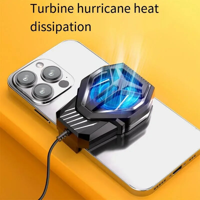 Univerzalni S08 utikač za mobilni telefon, zračno hlađen hladnjak, stražnja stezaljka, jak vjetar, hlađenje mobilnog telefona za iPhone