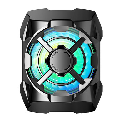 Prijenosni punjivi hladnjak za telefon s plavim svjetlom, bežični magnetski hladnjak za mobilni telefon, 3 brzine, podesivi ventilator za hlađenje telefona