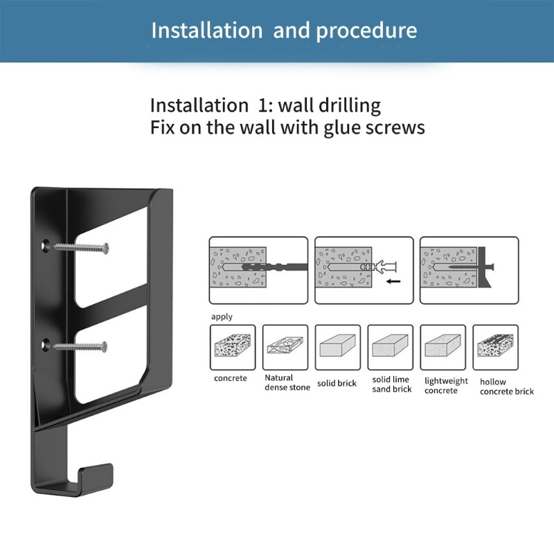 Nosač za zidnu montažu za WiFi usmjerivač s integriranim upravljanjem kabelima koji štedi prostor Držač stalka za dnevni boravak spavaća soba