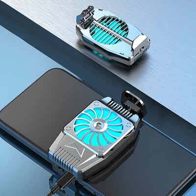 Универсален мини мобилен телефон Охлаждащ вентилатор Радиатор Turbo Hurricane Игра Охладител Охлаждащ радиатор за мобилен телефон за IPhone/за Xiaomi