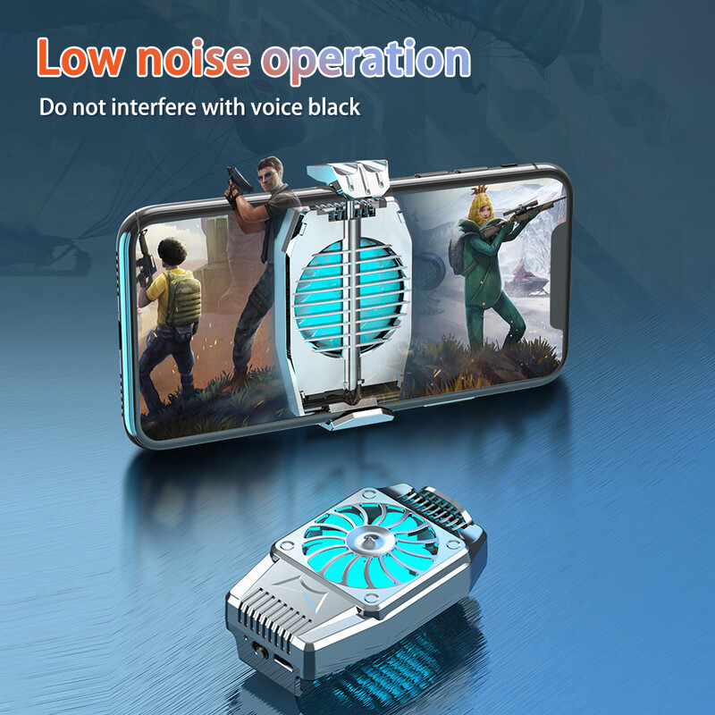 Универсален мини мобилен телефон Охлаждащ вентилатор Радиатор Turbo Hurricane Игра Охладител Охлаждащ радиатор за мобилен телефон за IPhone/за Xiaomi
