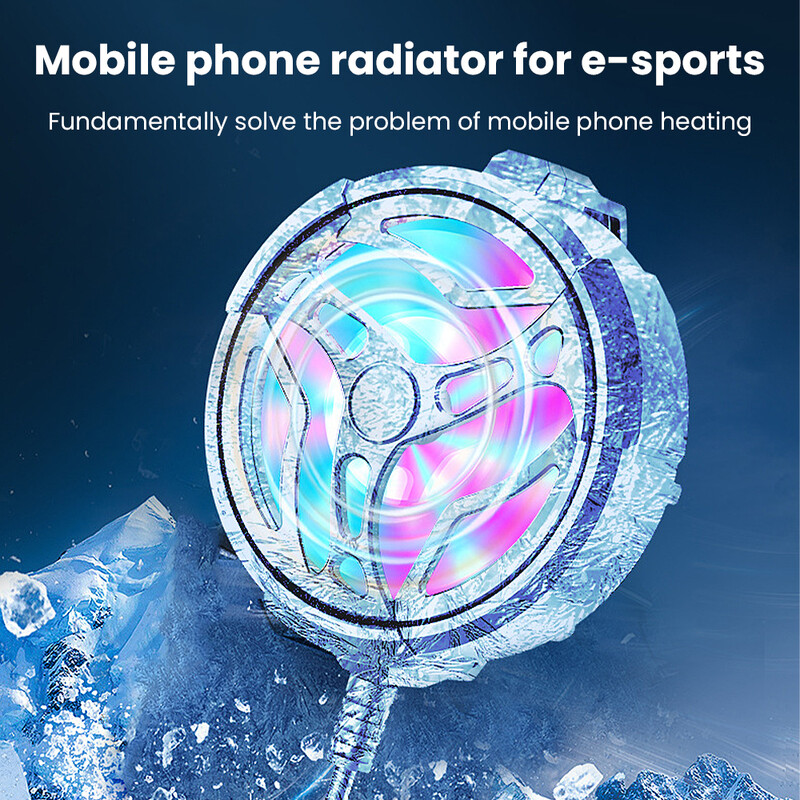 Novi hladnjak mobilnog telefona, stražnja kopča, ventilator za hlađenje, univerzalni hladnjak za mobilni telefon za pametne telefone