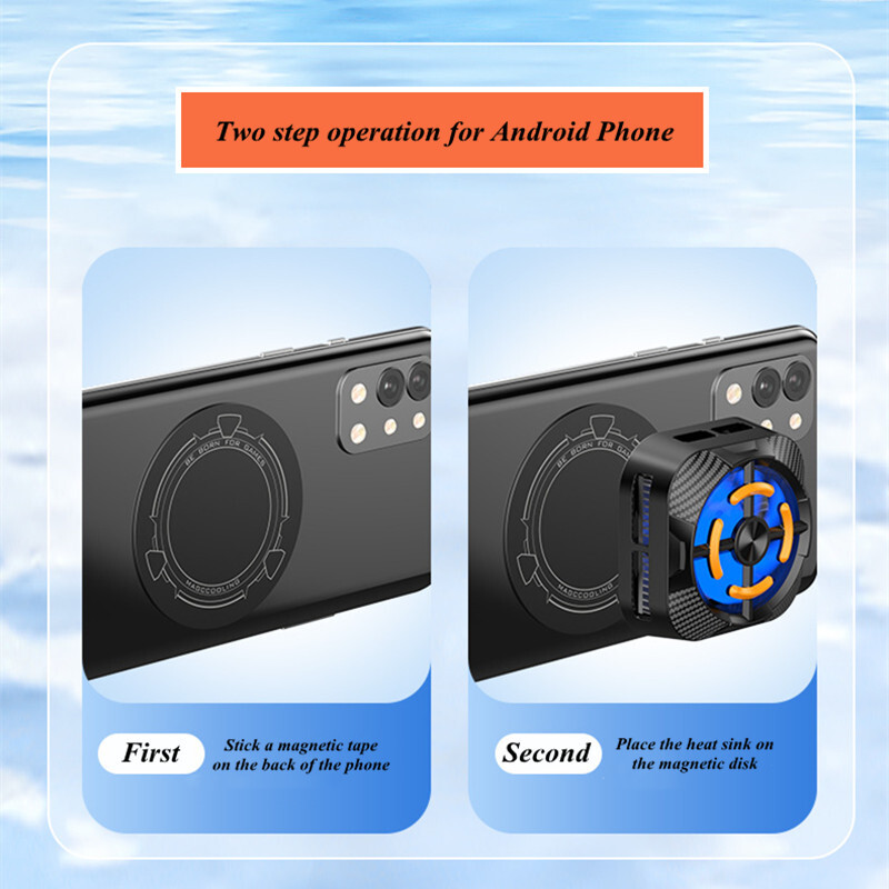 Mobiliojo telefono radiatoriaus puslaidininkinis mobilusis aušintuvas padidina aušinimo plotą (be įmontuotos baterijos)