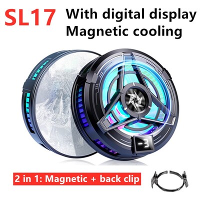 SL15 Bežični punjač 15W Radijator mobilnog telefona Hladnjak s magnetskim poluvodičem SL17 Mali ventilator mobilnog telefona stegnut radijator