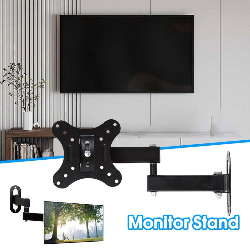 TV monitor Nosači za TV LCD LED monitor Nosač za zidnu montažu Podesivi držač TV ekrana Podrška za TV okvir za 14-27 inča TV
