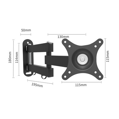 Univerzalni podesivi zidni nosač TV-a Okretni držač TV nosači za 14 do 32-inčni LCD LED monitor s ravnom pločom