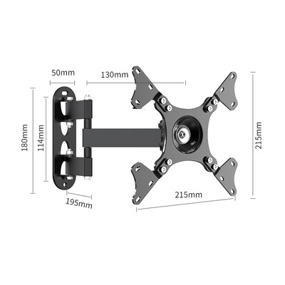 Univerzalni podesivi zidni nosač TV-a Okretni držač TV nosači za 14 do 32-inčni LCD LED monitor s ravnom pločom