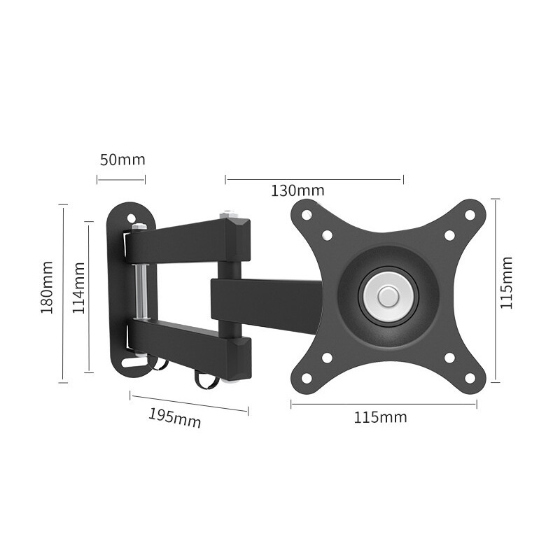 Univerzalni podesivi zidni nosač TV-a Okretni držač TV nosači za 14 do 32-inčni LCD LED monitor s ravnom pločom