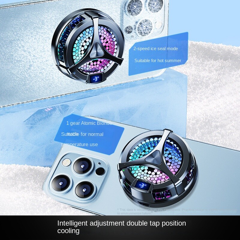 Външен охладител за мобилен телефон, полупроводников магнитен вентилатор, игра с безжично зареждане, Magsafe, машина PUBG, охлаждане за таблет