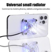 Kuum minimobiiltelefoni jahutusventilaator Silikoonist imemiskork, alumine USB-laadimine jahutuspadi Artefakt Mängulaskja vaigistusradiaator