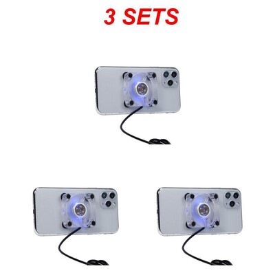 Kuum minimobiiltelefoni jahutusventilaator Silikoonist imemiskork, alumine USB-laadimine jahutuspadi Artefakt Mängulaskja vaigistusradiaator