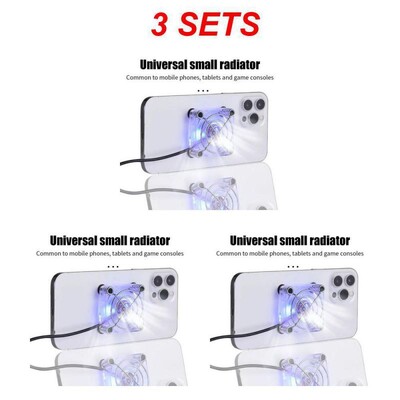 Kuum minimobiiltelefoni jahutusventilaator Silikoonist imemiskork, alumine USB-laadimine jahutuspadi Artefakt Mängulaskja vaigistusradiaator