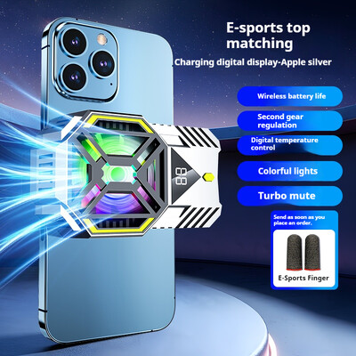 NOVO DY88 Poluvodički mobilni telefon sa stražnjom kopčom, ventilator za hlađenje, radijator, ugrađena baterija od 1200 mAh za IPhone, Android, PUBG igrica, hladnjak