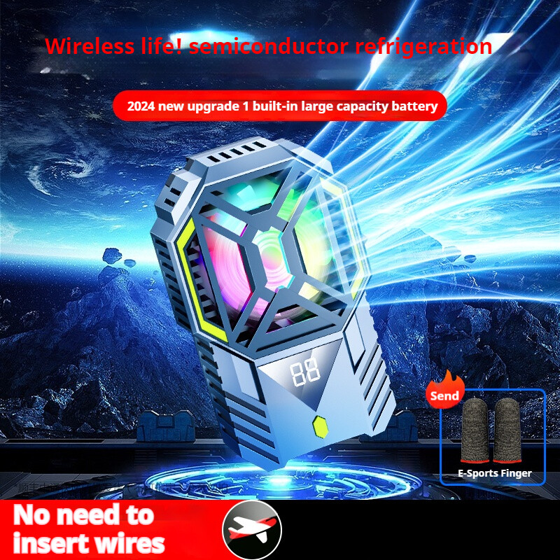 NOVO DY88 Poluvodički mobilni telefon sa stražnjom kopčom, ventilator za hlađenje, radijator, ugrađena baterija od 1200 mAh za IPhone, Android, PUBG igrica, hladnjak