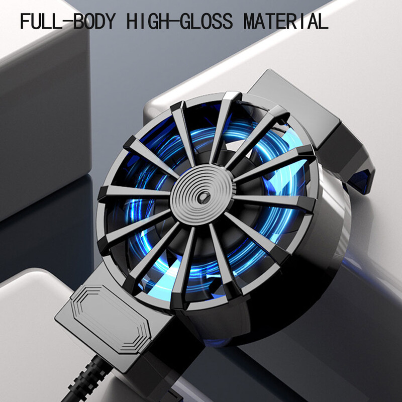 X16 Mini Ventilator de răcire pentru telefon mobil Radiator Sursă de alimentare USB Ferm Răcitor pentru jocuri Radiator de căldură cu arc 4-6 7 inci