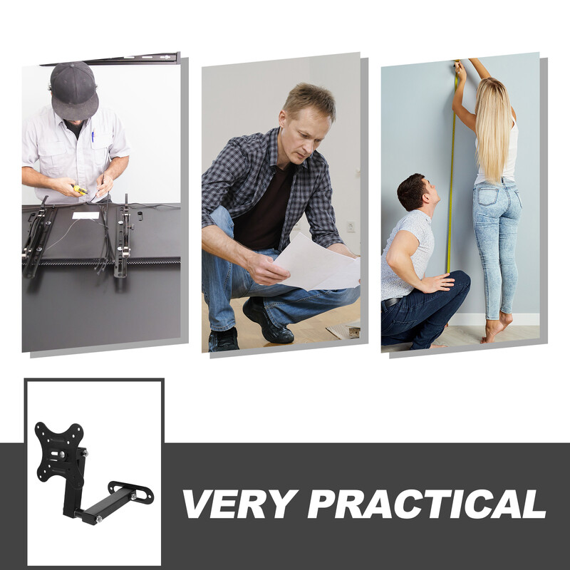 Monitori aluse varre kinnitus Reguleeritav televiisori seinakinnitus Kumer rack kronstein Ujuvkinnitus