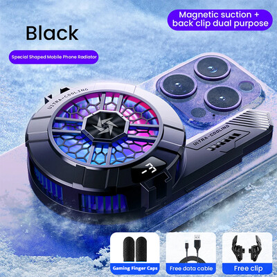 Hladnjak poluvodiča za mobilni telefon, radijator ventilatora za hlađenje poluvodiča u obliku "6" za IOS Android SL33 Magnetski rashladni hladnjak sa stražnjom kopčom