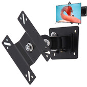 Suport de montare pe perete TV universal, reglabil, rotit la 360 de grade, pentru suport TV LCD/LED/plasmă de 14-24 inchi